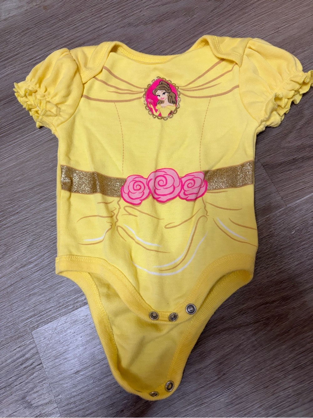 Disney Baby girl 3-6 Month Short sleeve body suits featuring princesses!